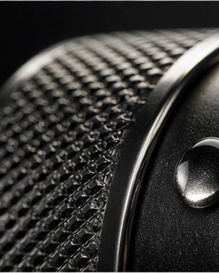 Reveal fine material detail with a controlled macro treatment.