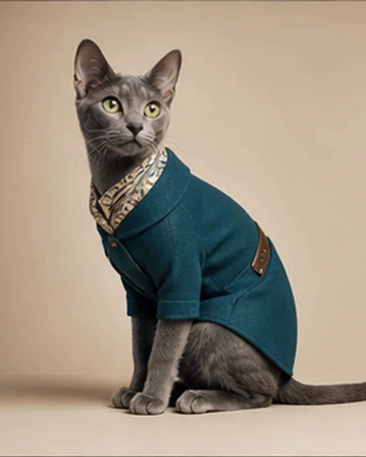 Add one tailored accessory in a clean studio portrait.