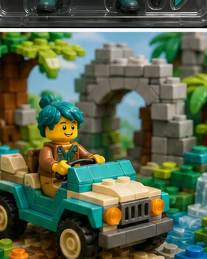 Rebuild the full scene from colorful interlocking bricks.