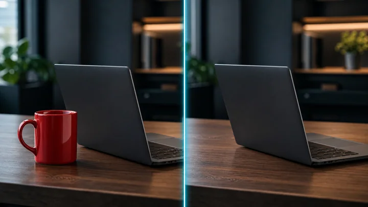Remove a distraction while preserving motion and timing.