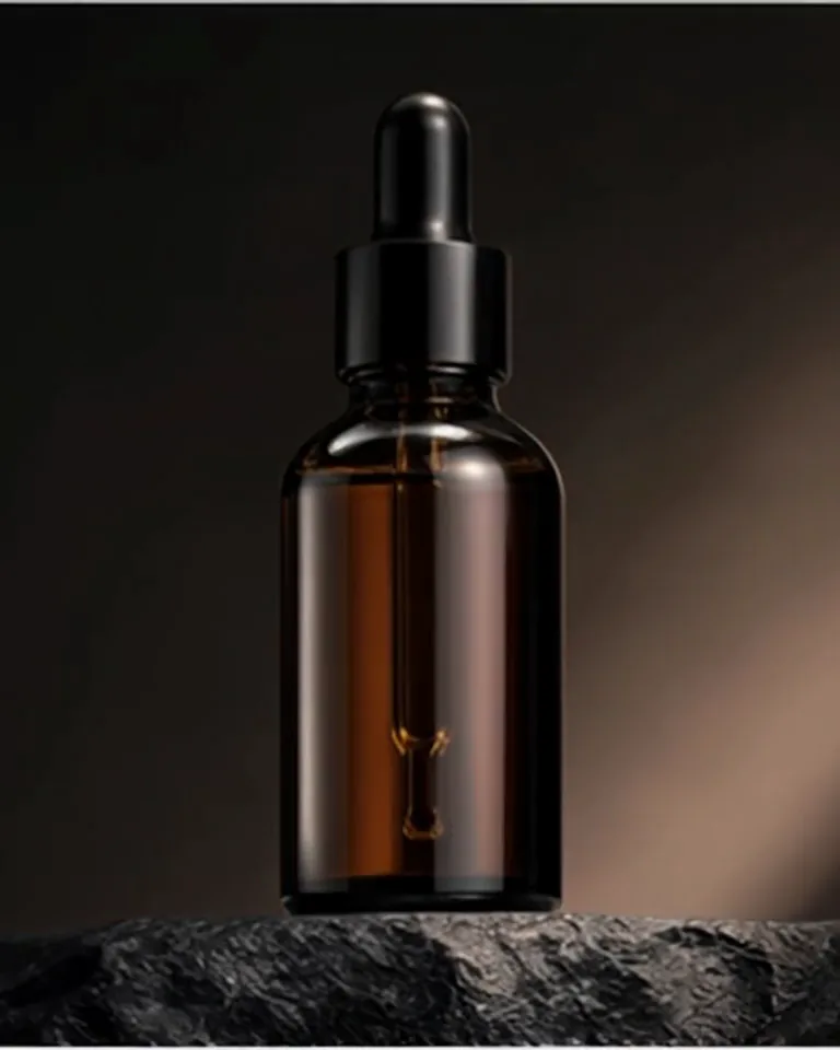Final frame from the amber serum reveal video